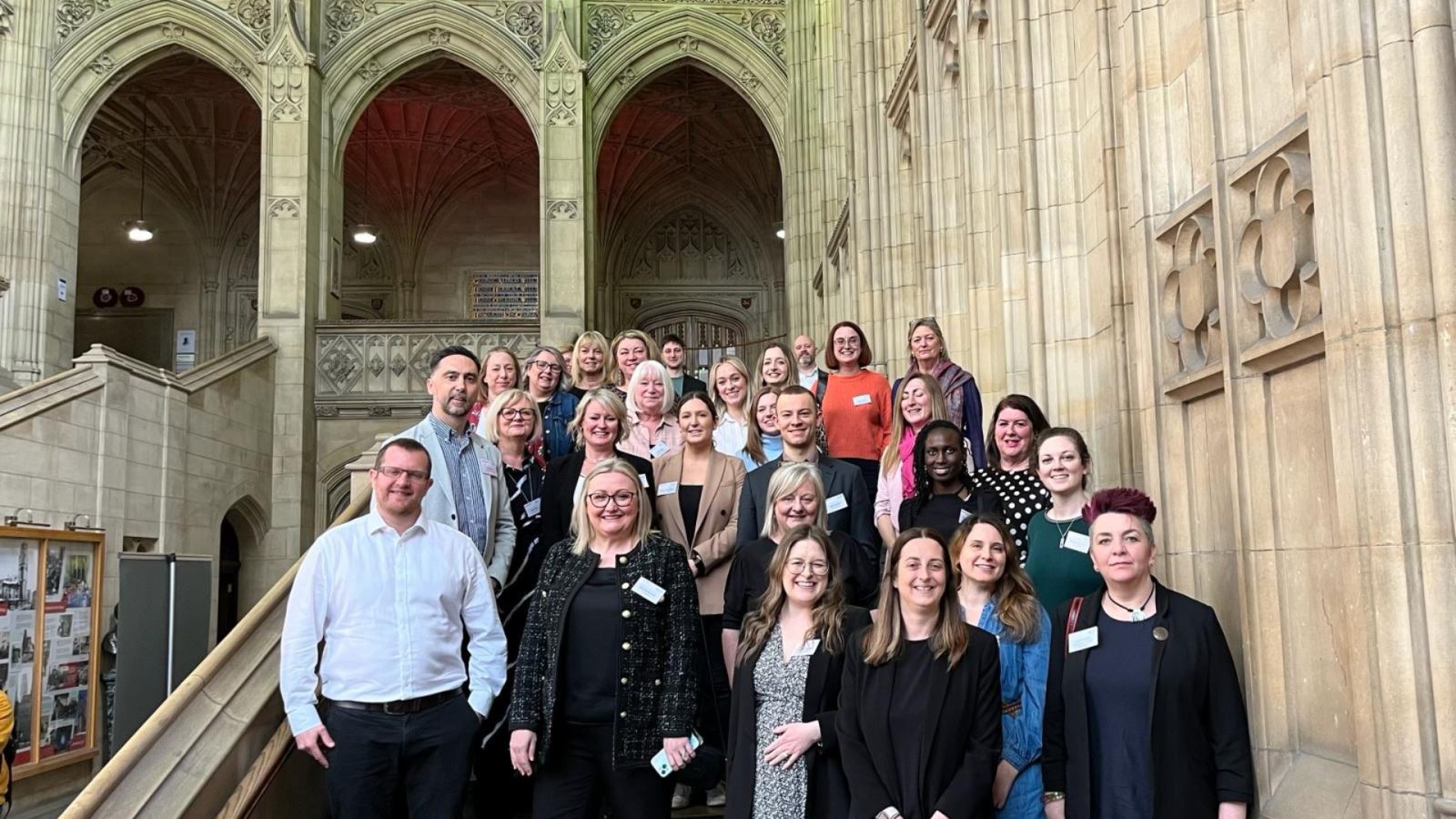 Group photo of attendees at GANG meeting at Wills Memorial Building, Bristol